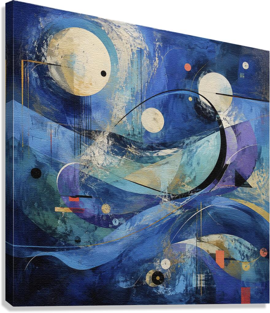 Oceanic Hymn in Blue and Gold