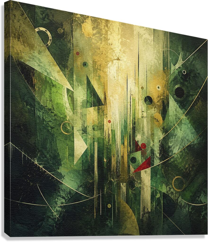 Emerald Ascension Through Golden Air