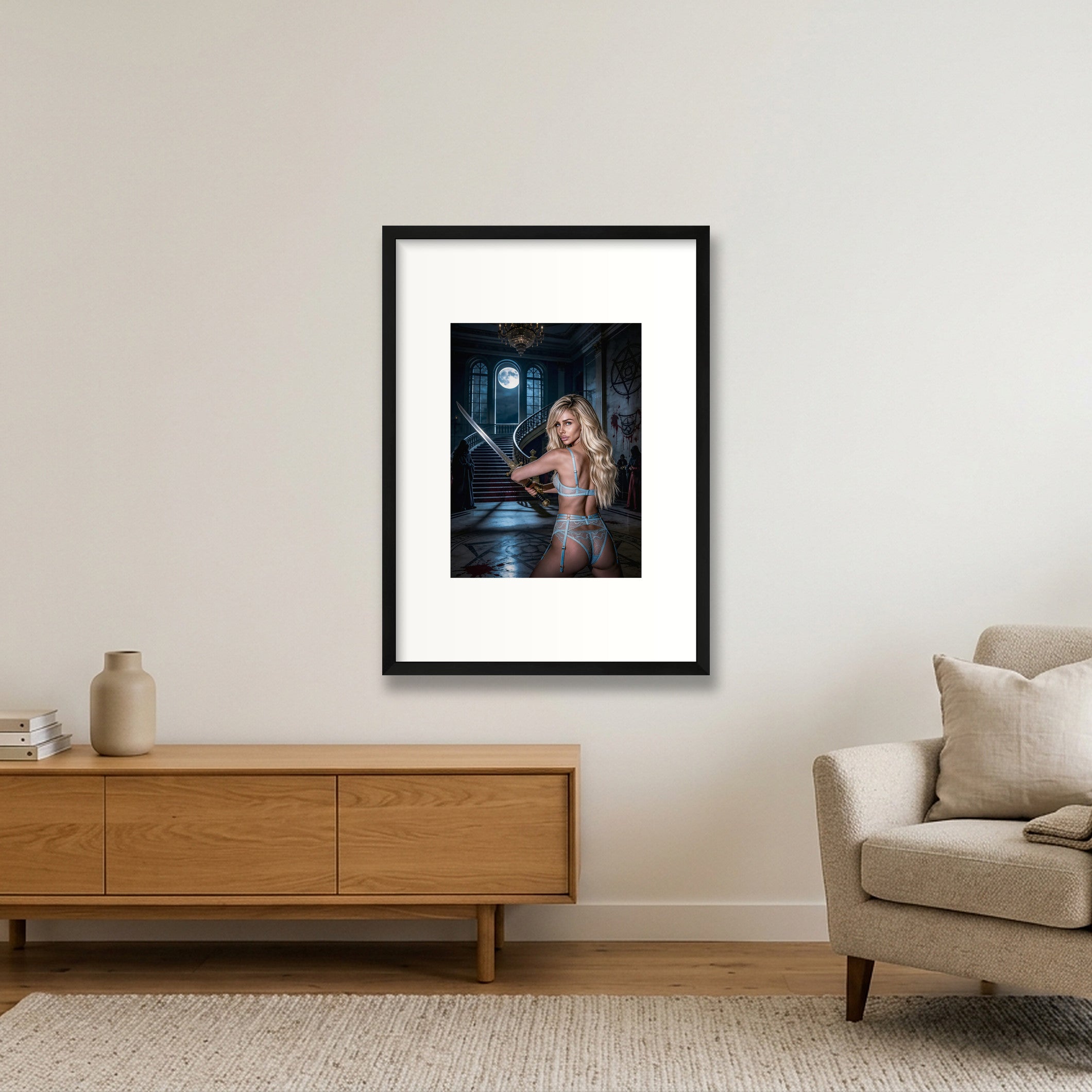 Red Magick-The Ritual — 42×59cm, 17×23" Black Frame