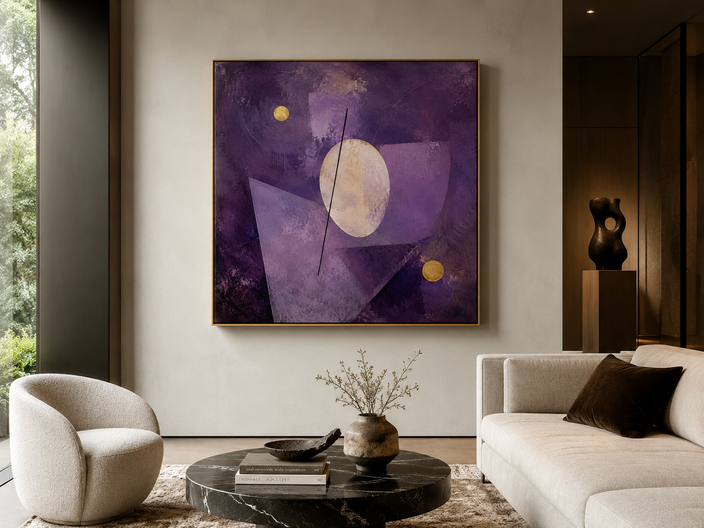 Violet Silence in Gold and Ivory