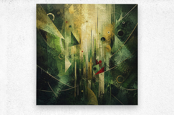 Emerald Ascension Through Golden Air